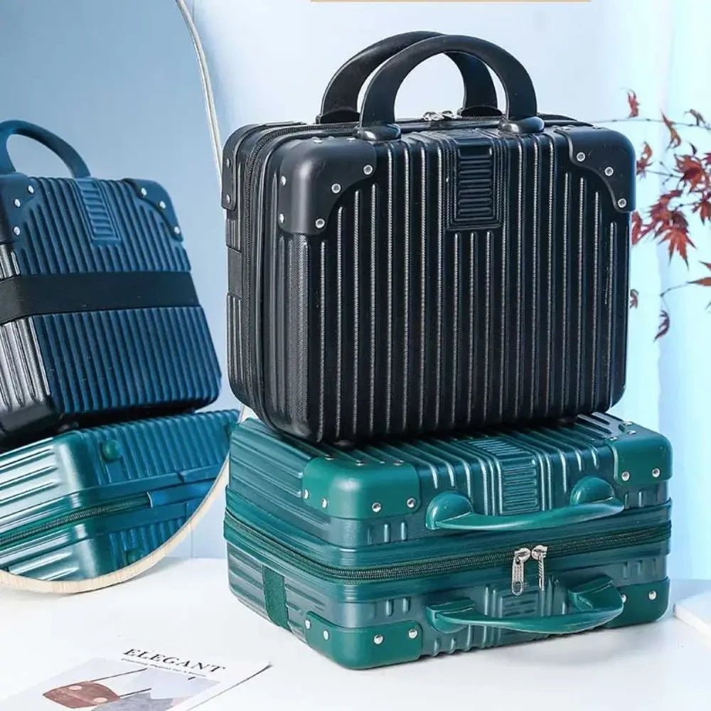 14 inch Mini Travel Suitcase Cosmetic Box Password Box Hand Luggage Organizer Makeup Case Small Boarding Case