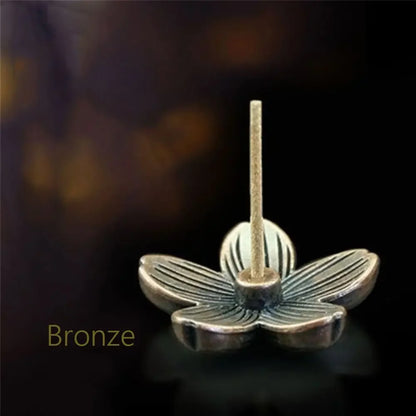 Brass Incense Burner Holder For Incense, Stick Coil Bottle Gourd Shaped Copper Incense Holder, Copper Censer