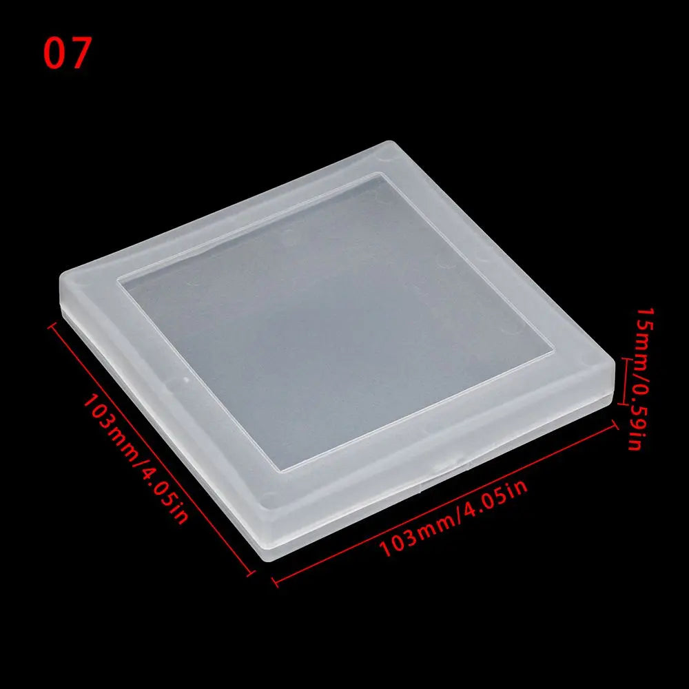 Various Shapes Plastic Transparent Storage Box, Small Items Sundries Organizer Case, Jewelry Earrings Rings Beads Container Tools