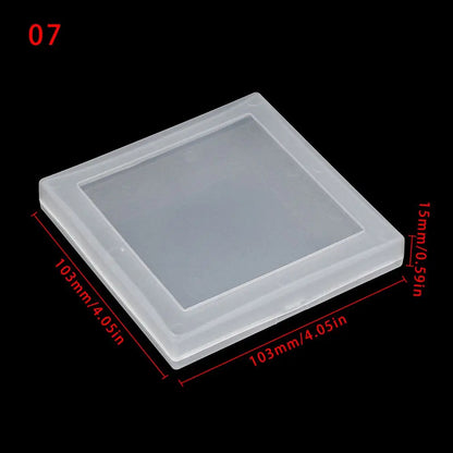 Various Shapes Plastic Transparent Storage Box, Small Items Sundries Organizer Case, Jewelry Earrings Rings Beads Container Tools