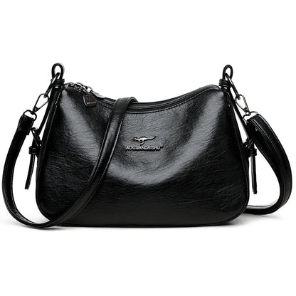 Luxury Designer Ladies Handbags New High Quality Leather Shoulder Bag for Women Female Retro and Minimalist Crossbody Bag Purses