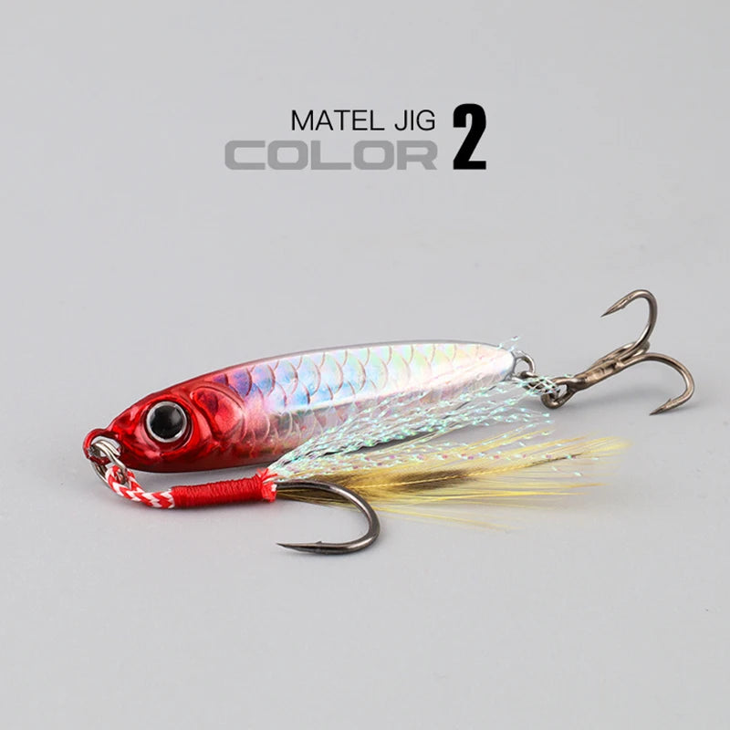 1 Pc Metal Artificial Bait Jig 7g 10g 15g 20g 25g 30g Shore Casting Jigging lure Shore Casting Saltwater Fishing lure Bit