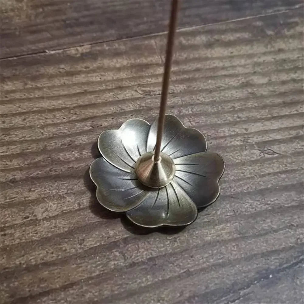 Brass Incense Burner Holder For Incense, Stick Coil Bottle Gourd Shaped Copper Incense Holder, Copper Censer