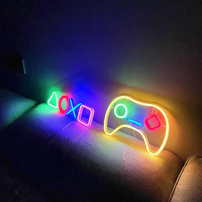 LED Neon Signs for Bedroom Wall Decor, USB Powered Switch LED Neon Light for Game Room, Living Room, Teen Gamer Room Decoration