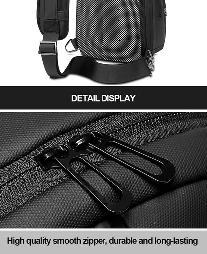 SWISS MILITARY Chest Bag Men's One Shoulder Crossbody Bag Large Capacity Outdoor Sports And Leisure Fashion Small Shoulder Bag