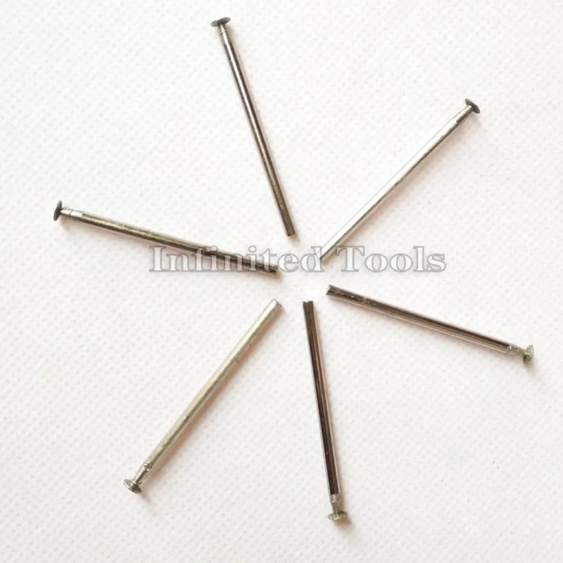 6PCS 2.35mm Shank Grinding Bit Ultra-Thin T Head Diamond Mounted Point Stone Jade Carve Polish Engrave Tool 0.5mm-8mm