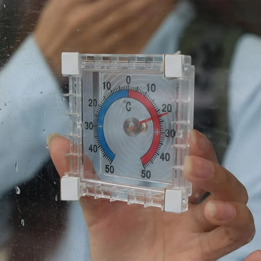 No Battery Dial Thermometer Outdoor Indoor Window Wall Temperature Thermometer -50°C~50°C Home Graduated Disc Measurement