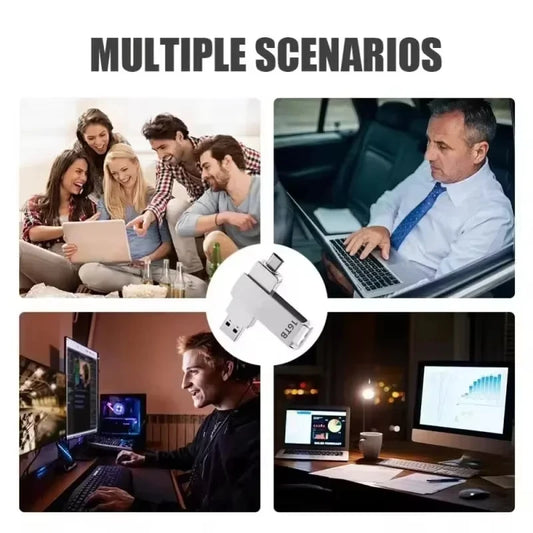 New 16TB 3.2 Flash Drives High Speed USB Transfer Metal Pendrive Memory Card Pendrive Flash Disk Memoria Waterproof Stick