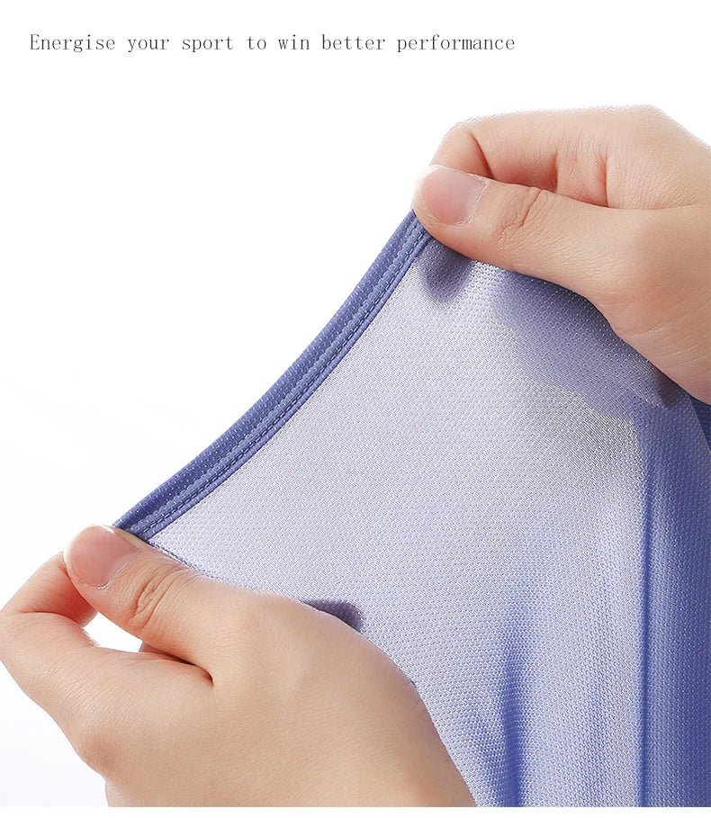 1Pcs/2Pcs/3Pcs, Cool and Breathable Men's Ice Silk Casual Shorts, Open Side  for Summer, Homewear, Arrow Shorts