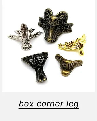 12pcs Metal Decorative Corner Cover Edge Protector for Book Scrapbook Photo Album Frame Jewelry Chest Gift Wine Wooden Box Case