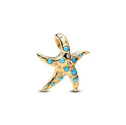 Sterling Silver Hot Sale  Ocean World Series Sea Turtle Starfish Little Crab Octopus Fashion Bead Fit Lady Bracelet DIY Jewelry