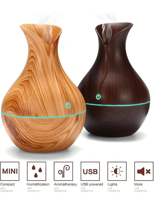 200ml Essential Oil Diffuser Air Humidifier USB Mist Maker Mini Humidifier with Colorful Light for Home Car Water Sprayer