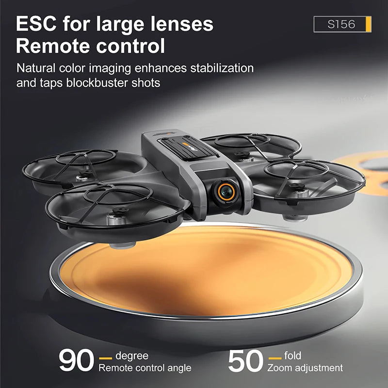 Upgrade S156 Drone 8K HD Dual Camera 3 Battery 5G WiFi FPV Brushless Motors Optical Flow Hover Obstacle Avoidance GPS Four-Axis Drone