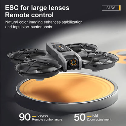 Upgrade S156 Drone 8K HD Dual Camera 3 Battery 5G WiFi FPV Brushless Motors Optical Flow Hover Obstacle Avoidance GPS Four-Axis Drone