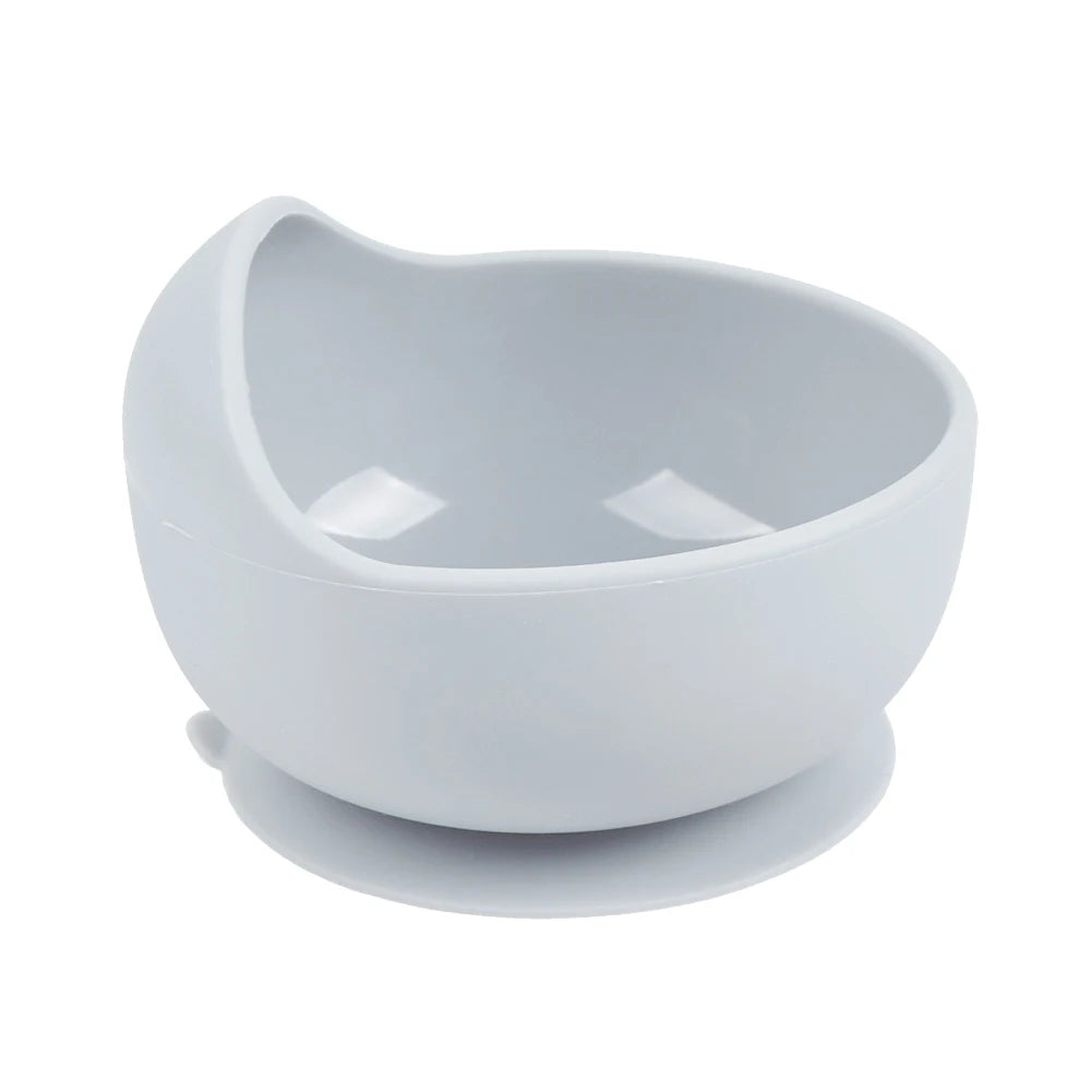 28Colors Baby Silicone Suction Bowls for Kids Waterproof Baby Feeding Tableware Spoon Children Dishes Kitchenware Infant Plates