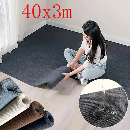 40cmX3m Kitchens Bedroom Rug, Water Uptake Home Decor Self-adhesive Room Decoration Bathroom Rugs, Solid Color Carpet For Living Room
