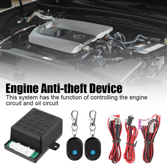 Anti-Hijacking Intelligent Circuit Cut Off Kit Car Remote Control 12V Keyless Access System Auto Unlock Immobilizer Device