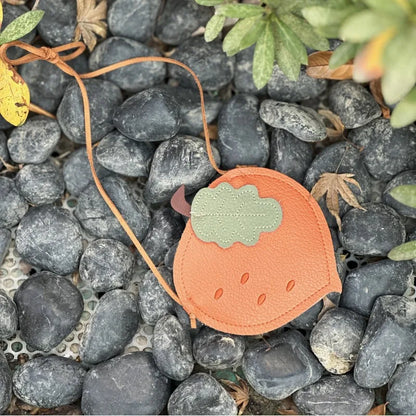 New Girls Messenger Bag, Kids Cute Pumpkin Fruit Pattern Children's Bag, Children Cute Single Shoulder Crossbody Bag