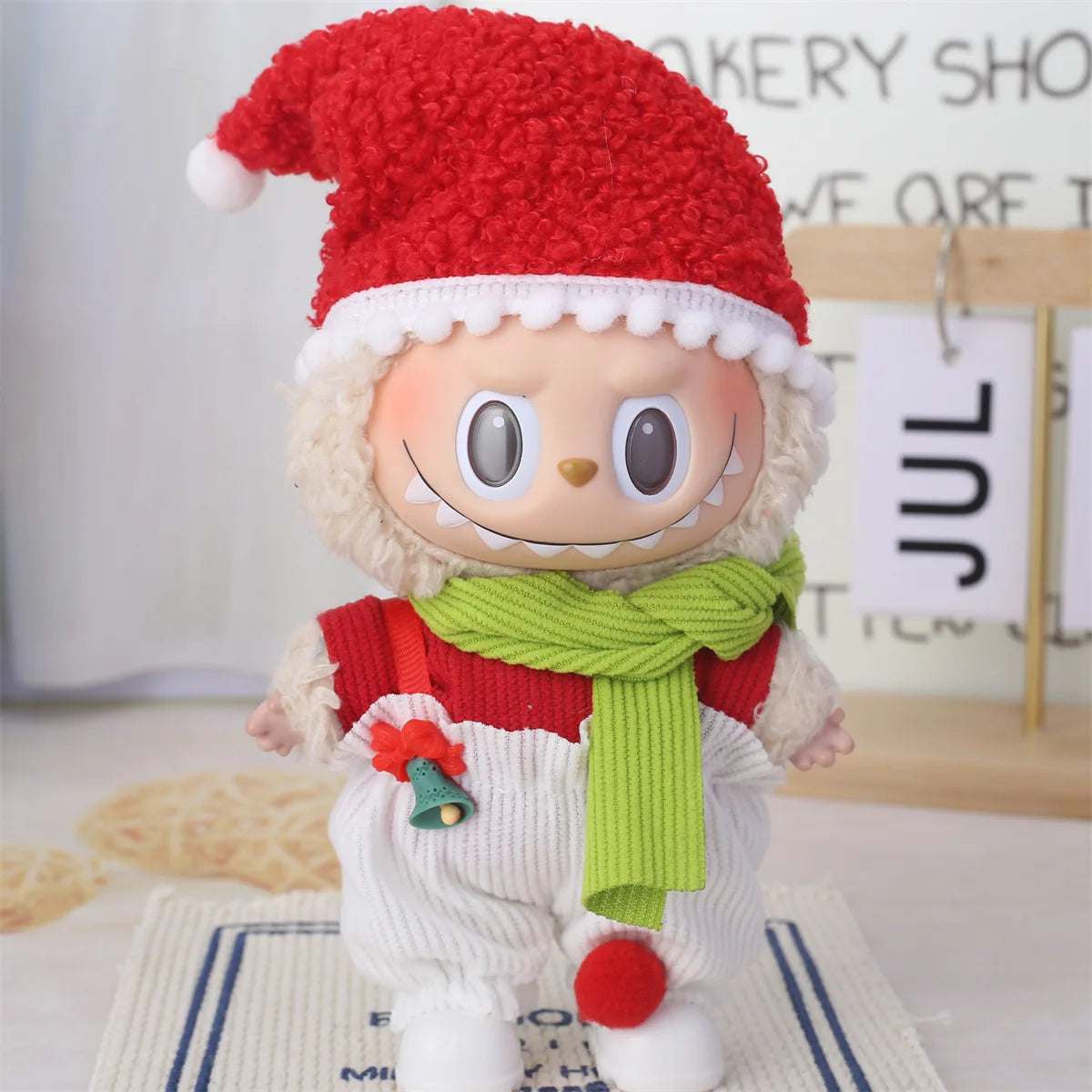 Labubu Accessories Clothes Suitable For V1 V2 V3 Labubu  Christmas Deer Set Labubu Red clothing Christmas Fashion Gift