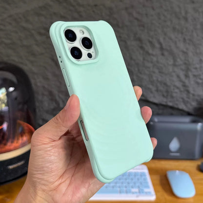Shockproof Water Ripple Magnet Case For iPhone 17 Air 16 15 14 13 Pro Max Plus For Magsafe Candy Silicon Protective Velvet Funda