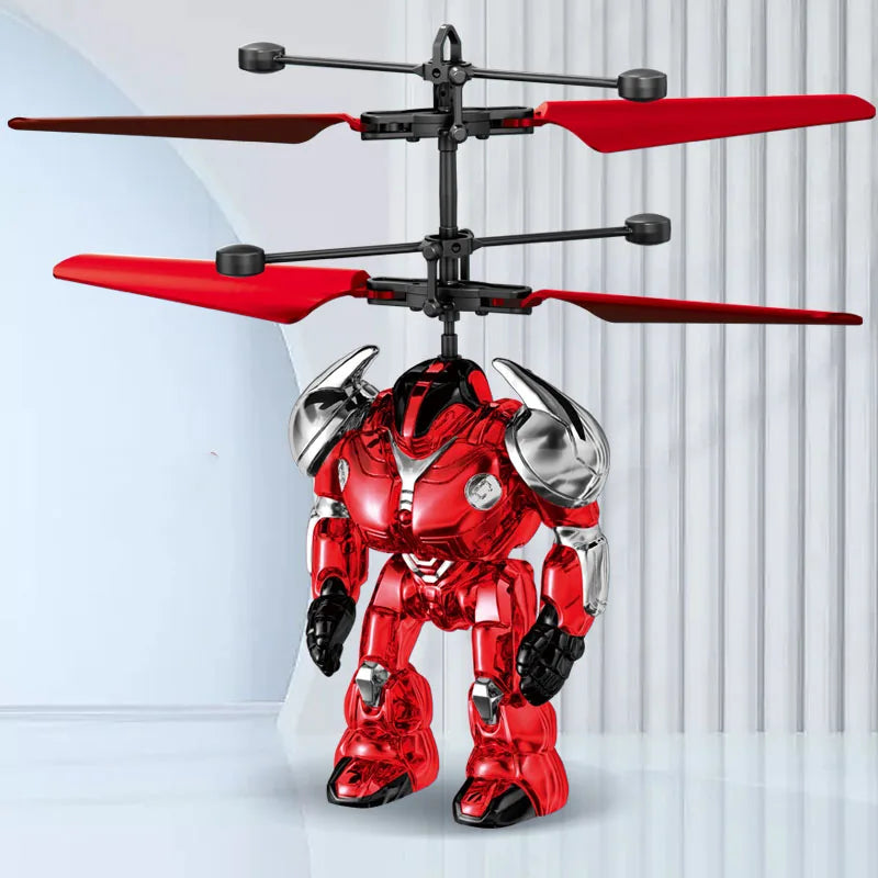 Intelligent Sensing Aircraft Mech Warrior Flying Robot Luminous Suspension Gesture Sensing Flying Ball