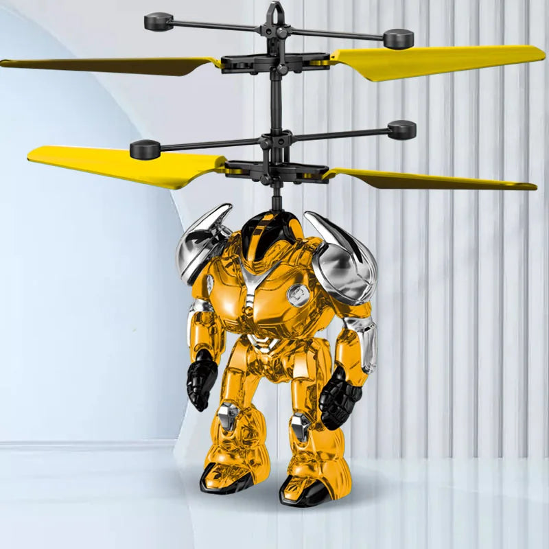 Intelligent Sensing Aircraft Mech Warrior Flying Robot Luminous Suspension Gesture Sensing Flying Ball