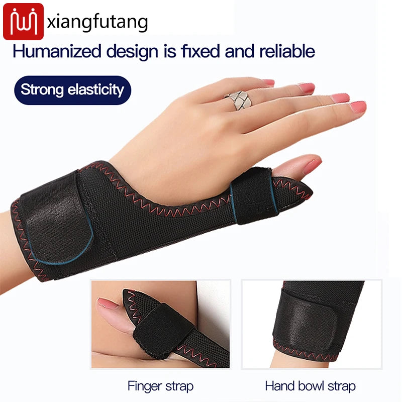 Electric Heating Thumb Support - Vibration Massager Hot Compress Relieves Wrist Fatigue Discomfort 3-Level Timer Tenosynovitis