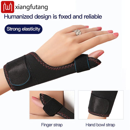 Electric Heating Thumb Support - Vibration Massager Hot Compress Relieves Wrist Fatigue Discomfort 3-Level Timer Tenosynovitis