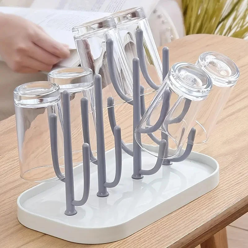 Baby Tree-shaped Milk Bottle Drain Rack, Dust-proof Milk Bottle Holder, Cup Drain Rack Easter Gift
