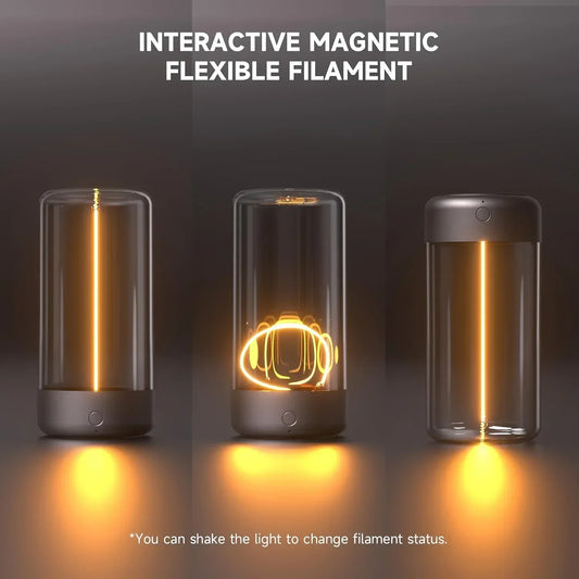 Portable quantum wire ambient magnetic light, Type-C charging, eye protection function, bedroom, study, camping, Christmas gift