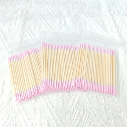 100/300/500/700/900Pcs Double-Tipped Cotton Swabs, for Tattooed Eyebrows, Beauty Makeup Tools for Wiping, Nail Polish Wiping