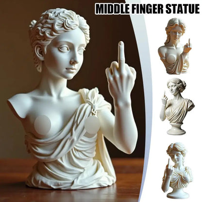 Statue Of Vienna Goddess Funny Goddess Statue 3D Resin Craft Ornaments Unique Design Cultural Symbol Office Home Decoration