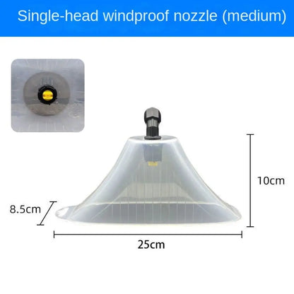 Agricultural Windproof Nozzle Power Fan-type Sprayer Nozzle Electric Pesticide Herbicide Spray Head Garden Irrigation Supplies