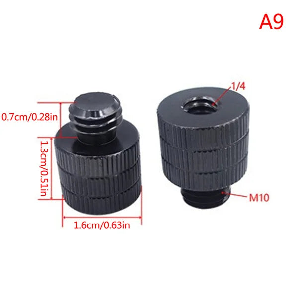1/4 to M4 M5 M6 M8 M10 Conversion Screw 3/8" Male to Female Thread Screw Mount Converter Adapter Standard for Projector Tripod