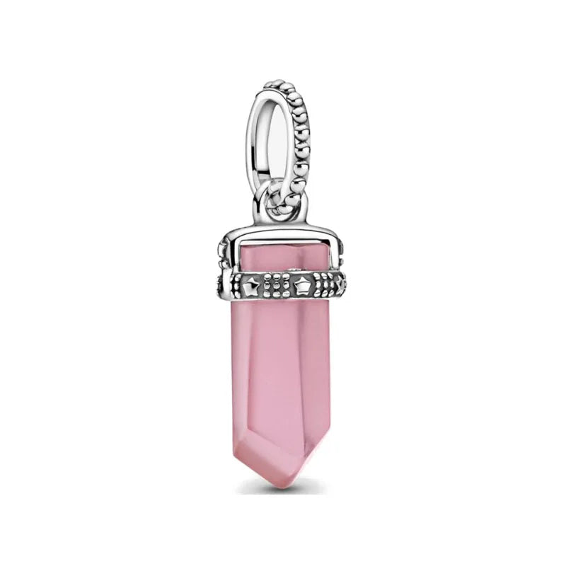 Hot Selling 925 Silver Pink Cake, Dog Paw, Luggage, Cup Bead Pendant Suitable for European Original Bracelet DIY Exquisite Jewelry