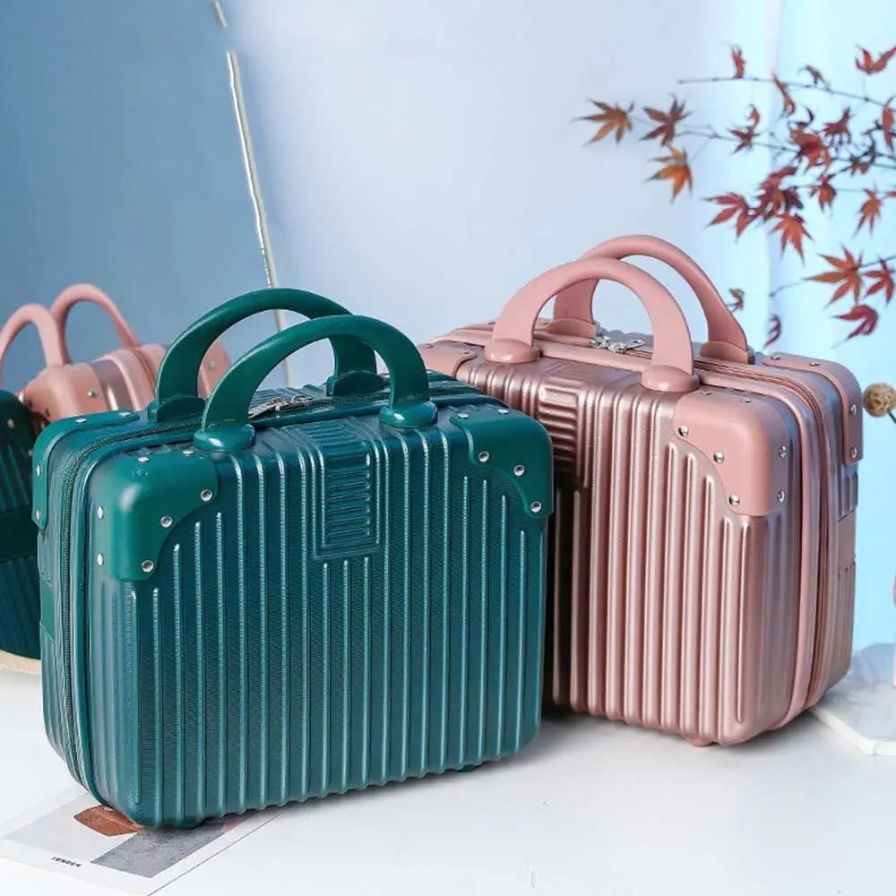 Hot Sales 14 inch Travel Suitcase Hand Mini Cosmetic Box Organizer Luggage Boarding Case For Women Travel Tote