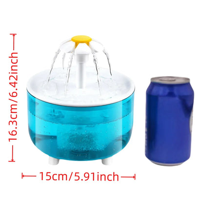Pet Water Fountain with 4 filters Auto Filter USB Electric Cat Drinker Bowl 1200mL Recirculate Filtring Cat Water Dispenser