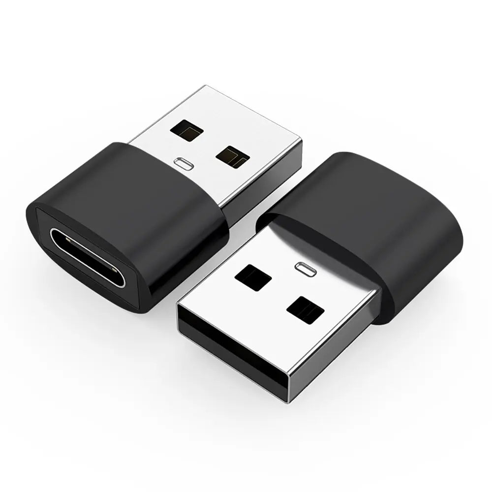 1pcs/2pcs USB C Female To USB A Male Adapter, Type C To USB A Charger Cable Converter For IWatch 7 AirPods, MacBook, iPhone