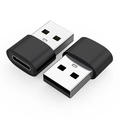 1pcs/2pcs USB C Female To USB A Male Adapter, Type C To USB A Charger Cable Converter For IWatch 7 AirPods, MacBook, iPhone