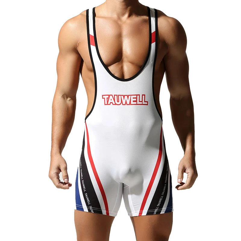 Men's Seamless Body Shaping Bodysuit, Sexy One-Piece Gym Vest, Rompers, Comfortable Home Jumpsuit