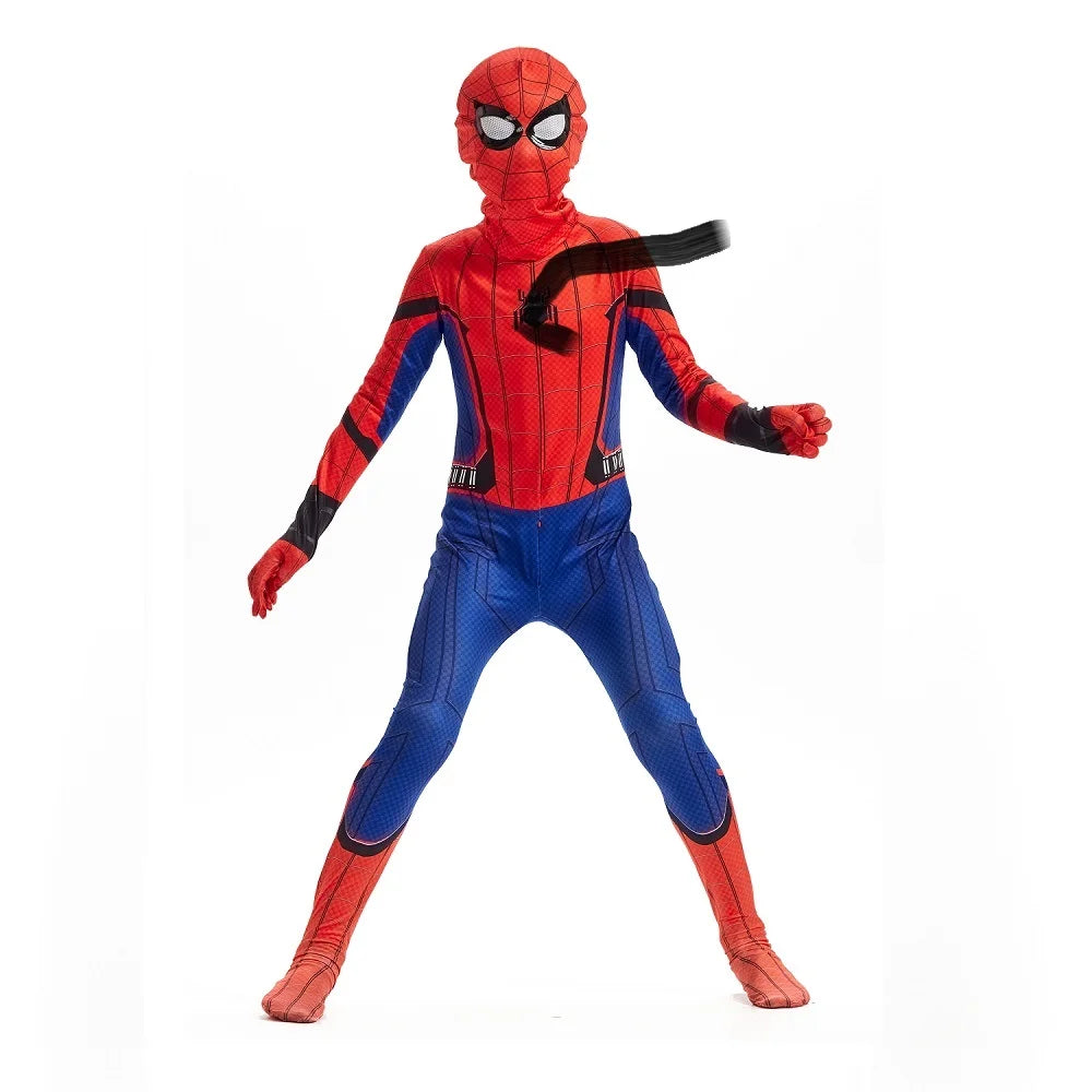 Disfraz oficial de Spider-Gwen Zentai para adulto - Mono de spandex con capucha con máscara de spandex para poner