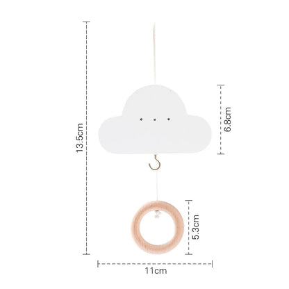 Newborn Baby Rattles Toys, 0-12 Months Soft Felt Whale Bed Bell Infant Mobile Crib Hanging Musical Carousel Toy, Boys Girls Gift