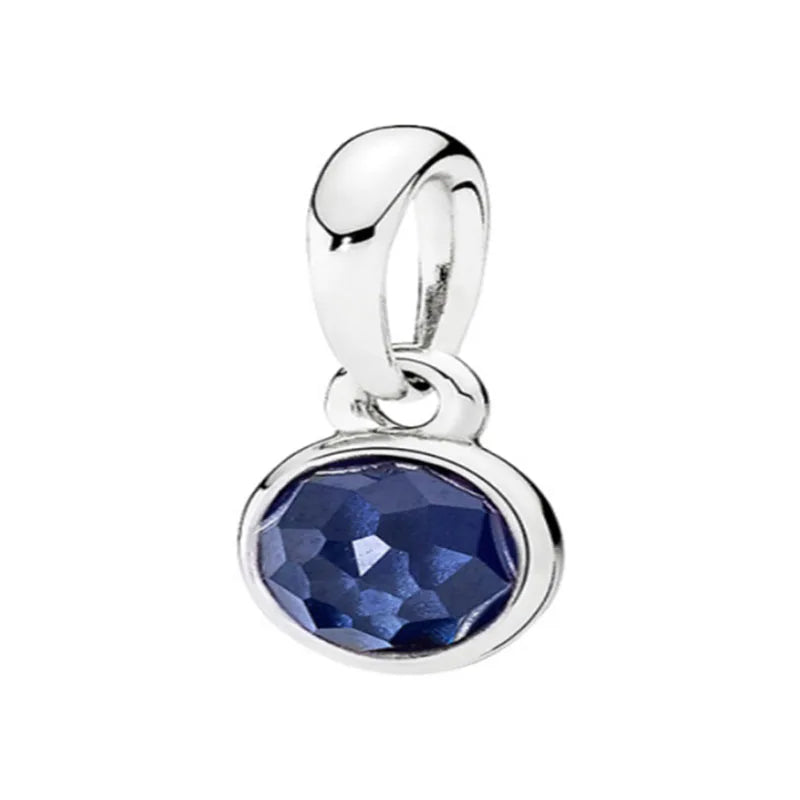 New 925 Sterling Silver Blue series moon Plane Space Beads Astronaut Charm Pendant Fit Original Bracelet Necklace DIY Gift Women
