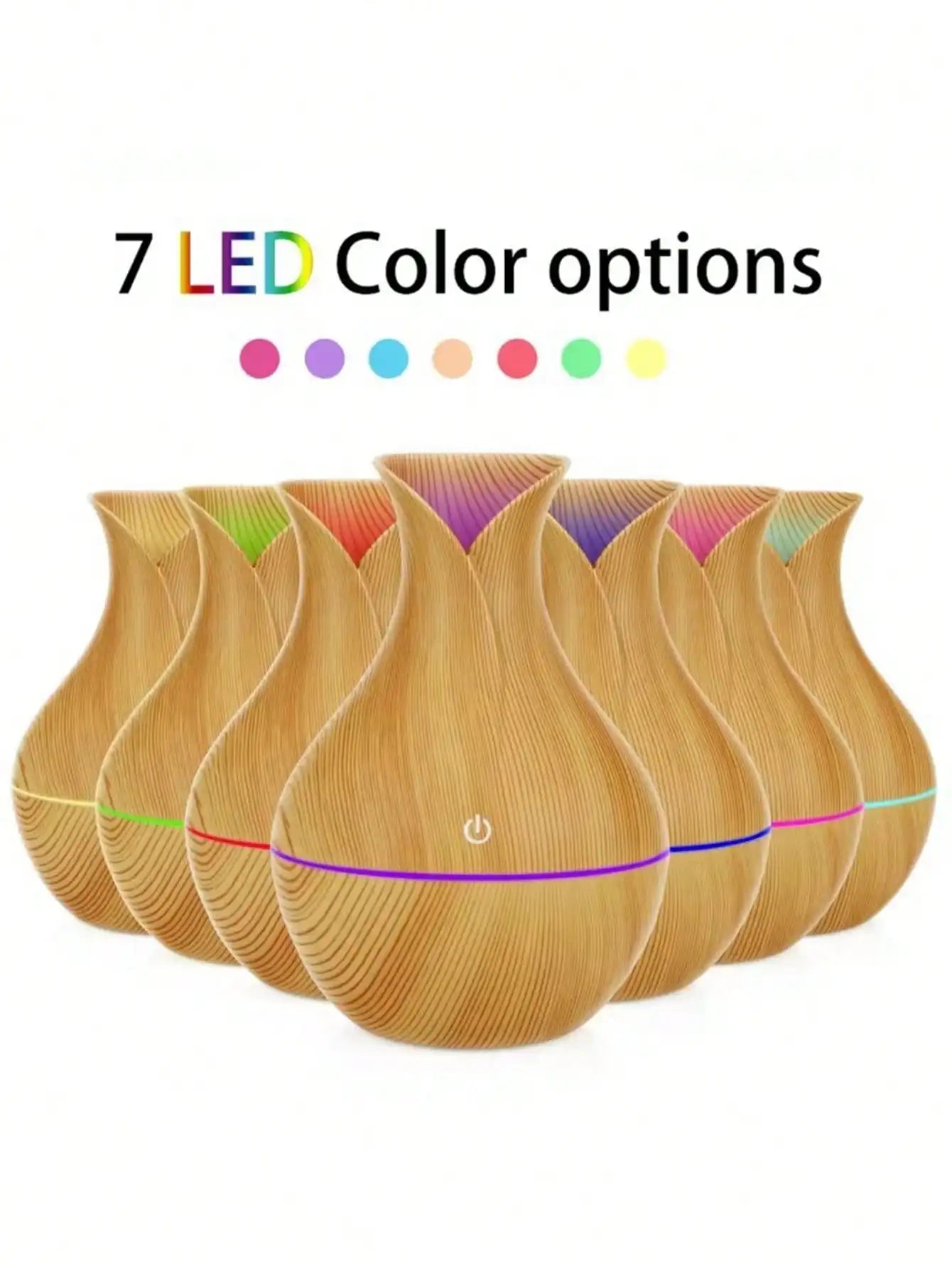 200ml Essential Oil Diffuser Air Humidifier USB Mist Maker Mini Humidifier with Colorful Light for Home Car Water Sprayer