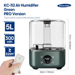 3Liter Air Humidifier Professional Large Capacity Home Humidifier, Plant Mist Aroma Diffuser with Remote Control Timer, KINSCOTER