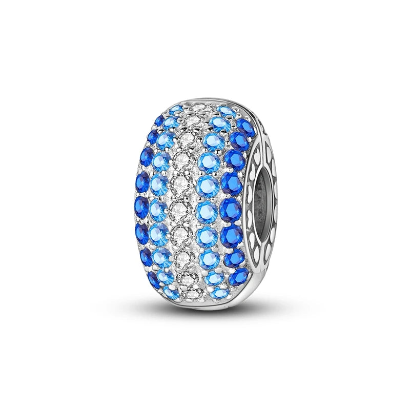 PAMELA 925 Sterling Silver Sea Turtle Starfish Blue Charm Dolphin Octopus Shell Bead For Original Charms Bracelets Ocean Jewelry