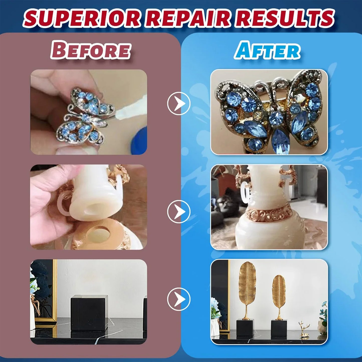 Loolifl, 1-25 unidades, superpegamento, adhesivo instantáneo, ácido cianoacrílico, adecuado para metales, cerámica, madera, pedrería, estable, seguro