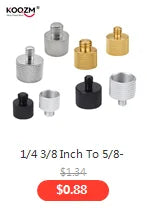 1/4" 3/8" Male Female Thread Screw, Tripod Plate Screw Mount For Camera Flash Tripod Mic, Metal Camera Accessories Mount Adapter