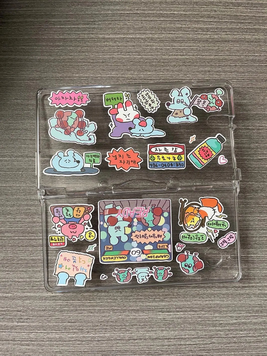 1/5 Pcs Graffiti Little Mouse 1 I Can Do It Cartoon Handbag Sticker Korean Ins Guben Material Wholesale Cheap