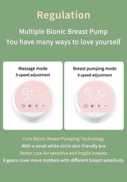 MAMIJOY Portable Electric Breast Pump USB Rechargeable Silent Portable Milk Extractor Automatic Milker Comfort Breastfeeding